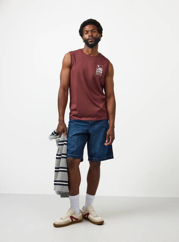 トップス 00s memhim tank top japanese label rare Buy Dark Red Japanese Graphic Tank Vest L | T-Shirts | Argos